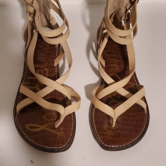 SAM EDELMAN GALLAGHER women's leather strappy sandals size 8M - Picture 3 of 7